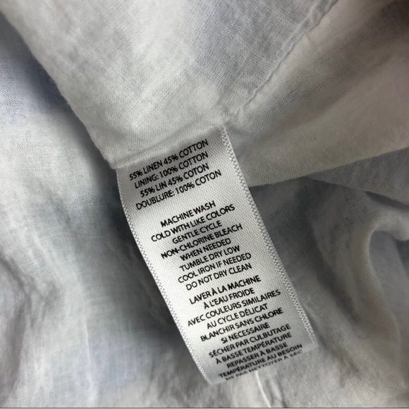 Beachlunchlounge linen cotton blend dress size XS blue and white striped VGUC - Picture 4 of 12